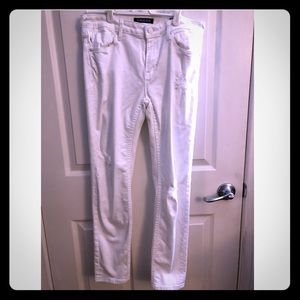 Vigoss Nordstrom distressed white skinny jeans
